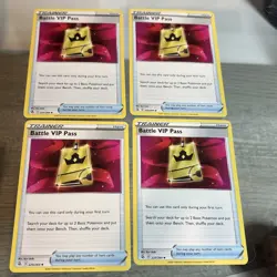 Battle VIP Pass 225/264 x4 Playset - Fusion Strike - Pokemon TCG - Image 1