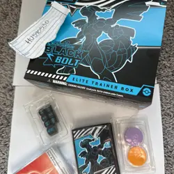 Pokemon TCG Black Bolt Elite Trainer Box ETB opened no packs 151 paldean surging - Image 1