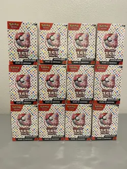 Pokemon TCG Scarlet & Violet 151 Booster Bundle Box Sealed, Lot of 12 - Image 1