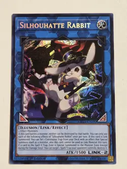Silhouette Rabbit MP25-EN090 Prismatic Secret Rare Yugioh 2025 Mega-Pack Mint - Image 1