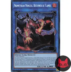Yugioh Promethean Princess, Bestower of Flames RA03-EN050 Secret Rare 1st Ed NM - Image 1