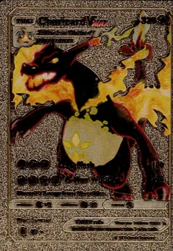Charizard VMAX Gold Foil Pokemon Card #43 Fan Art HP 330, E-16 - Image 1