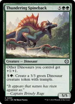 ~ Thundering Spineback ~ NM ~ Commander: The Lost Caverns of Ixalan ~ MTG ~ - Image 1