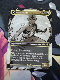 PRESALE AVATAR AANG (BORDERLESS) Avatar: The Last Airbender TLA Magic MTG CARD - Image 1