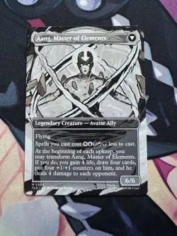 PRESALE AVATAR AANG (BORDERLESS) Avatar: The Last Airbender TLA Magic MTG CARD - Image 2