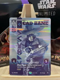 Star Wars Unlimited SOP - Cad Bane - Impressed NowU - Prestige Foil Card 1113 - Image 1