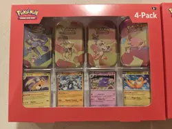 2- Pokemon 4 Mini Tins + 4 Promo Cards Bundle - 151 SAMS CLUB EXCLUSIVE IN HAND - Image 1