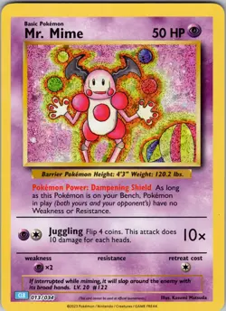 Mr. Mime CLB 013/034 Pokemon Trading Card Game Classic Collection NM-MINT - Image 1