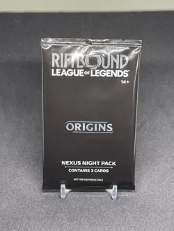 x1 SEALED Nexus Night 3-Card Promo Pack Riftbound TCG League of Legends Origins - Image 1