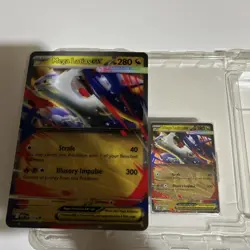 Pokemon Mega Latias EX Promo #11 Mega Evolution Jumbo 3D Promo Card and small - Image 1