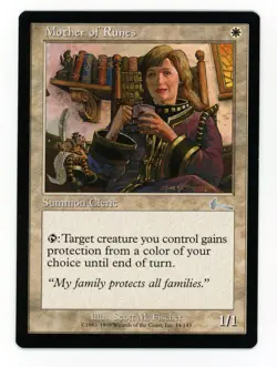 Mother of Runes Summon Cleric Urza's Legacy Magic the Gathering Card LP - Image 1