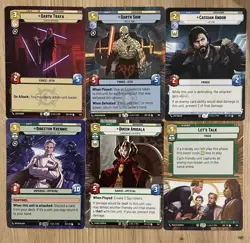 Star Wars Unlimited - Secrets Of Power - 6 X Legendary Hyperspace Cards - Image 1