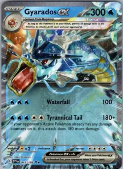 Pokemon Card Gyarados EX 045/198 Scarlet & Violet Base Set - Near Mint - Image 1