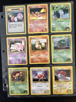 Pokemon Cards Gym Heroes Lot Of 9 636996769739 - Image 2