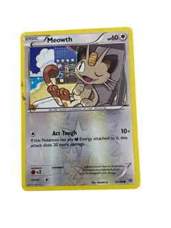 Meowth 61/98 Reverse Holo LP - XY Ancient Origins Pokemon Card - Ungraded - Image 1