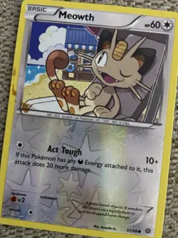 Meowth 61/98 Reverse Holo LP - XY Ancient Origins Pokemon Card - Ungraded - Image 2