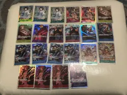 22 Card SR Lot Japanese One Piece TCG With Duplicates - Image 1