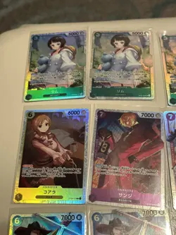 22 Card SR Lot Japanese One Piece TCG With Duplicates - Image 2