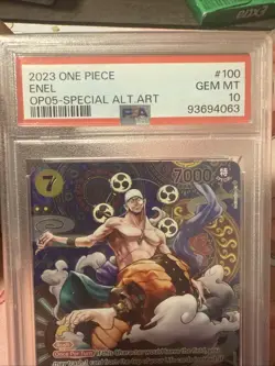 One Piece Card TCG ENEL OP05-100 SP SEC AWAKENING OF THE NEW ERA English PSA 10 - Image 3