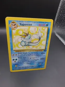 Vaporeon 28/64 Jungle set Non Holo Rare Vintage WOTC Pokemon card - Image 2