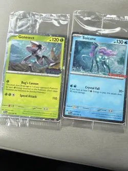 Suicune GameStop Stamped Promo Card 026/094 & Genesect Bestbuy Promo - Image 1