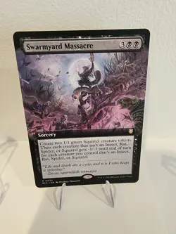 MTG Swarmyard Massacre (Extended Art) Commander: Bloomburrow Non Foil NM/M - Image 1