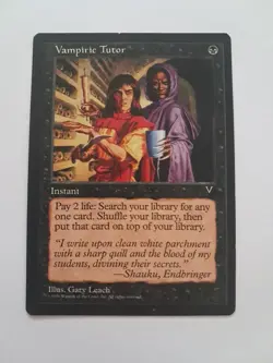 Vampiric Tutor MP MTG Magic the Gathering Visions - Image 1