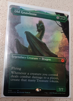 Old Gnawbone (Borderless) Foil NM Adventures in the Forgotten Realms MTG English - Image 1
