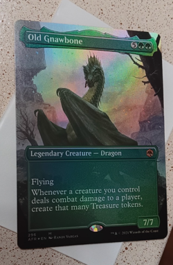 Old Gnawbone (Borderless) Foil NM Adventures in the Forgotten Realms MTG English - Image 3
