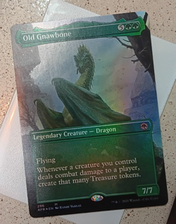 Old Gnawbone (Borderless) Foil NM Adventures in the Forgotten Realms MTG English - Image 4