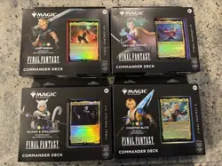 FINAL FANTASY Sealed Commander Deck (Set of All 4 Decks) Magic MTG - Image 1