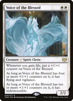MTG Magic the Gathering Voice of the Blessed (44/596) Innistrad Crimson Vow NM - Image 1