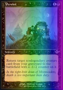 MTG Magic the Gathering Persist (400e/765) Modern Horizons 2 LP FOIL- ETCHED - Image 1