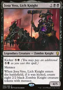 MTG Magic the Gathering Josu Vess, Lich Knight (95/296) Dominaria NM - Image 1