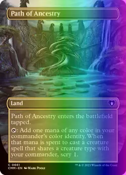 MTG Magic the Gathering Path of Ancestry (661/1173) Commander Masters LP FOIL - Image 1