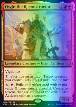 MTG Magic the Gathering Osgir, the Reconstructor (8/465) Commander 2021 LP FOIL - Image 1