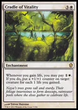 MTG Magic the Gathering Cradle of Vitality (7/357) Commander 2013 LP - Image 1
