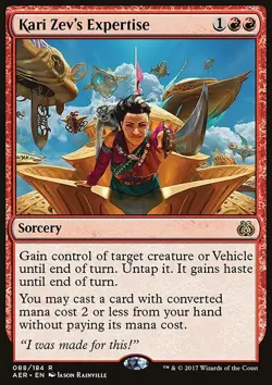 MTG Magic the Gathering Kari Zev's Expertise (88/201) Aether Revolt LP - Image 1