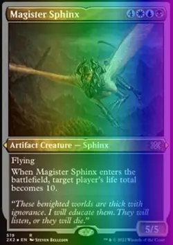 MTG Magic the Gathering Magister Sphinx (519/686) Double Masters 2022 NM FOIL - Image 1