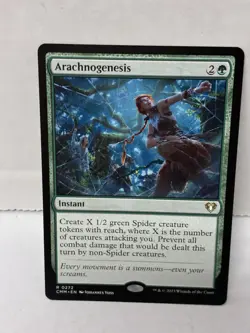 Arachnogenesis Commander Masters Regular NM Nice Green - Image 1