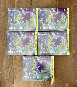 5x Magic The Gathering Edge Of Eternities Collector Booster Box MTG - Image 1