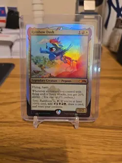 Rainbow Dash Secret Lair Drop Foil Magic The Gathering Mtg - Image 1