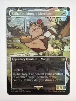 Stiltzkin, Moogle Merchant (Borderless) Final Fantasy Foil - Image 1
