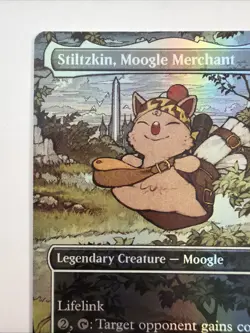 Stiltzkin, Moogle Merchant (Borderless) Final Fantasy Foil - Image 2