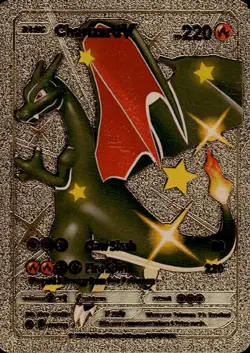 Charizard V HP 220 Gold Foil Pokemon Card 079/073 Fan Art Mint - Image 1