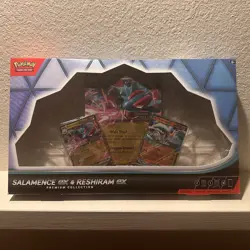 Pokemon - Reshiram ex 030/159 & Salamence ex 114/158 Stamped Promos with Box - Image 2