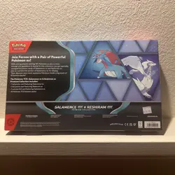 Pokemon - Reshiram ex 030/159 & Salamence ex 114/158 Stamped Promos with Box - Image 3