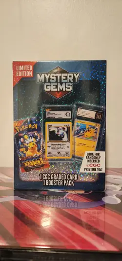 Pokemon Mystery Gems 1 CGC Graded Card & Booster Pack 2025! New Limited Edition - Image 1