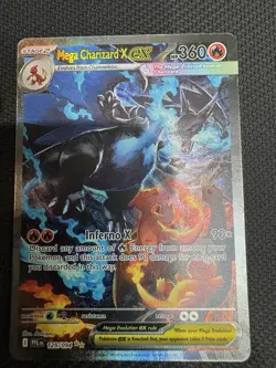 Mega Charizard x Ex 125/094 SR Full Art Pokemon Card English Mint Condition - Image 2