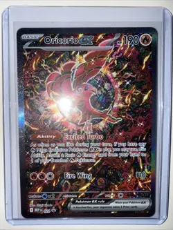 ORICORIO EX 024 Phantasmal Flames UPC Promo Pokemon Card - Image 1